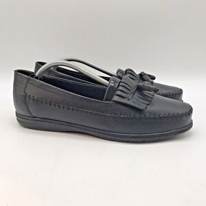 Dr. Scholl’s Black Kiltie Tasseled Loafer E23-01 Women's 9 Slip-On Comfort Shoes